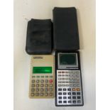 2x Vintage Calculators - Sharp and Casio in Cases