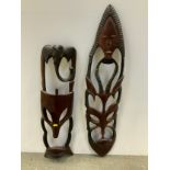 Carved Treen Wall Hangings - 95cm