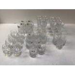 Quantity of Bohemia Crystal Glasses - Wine, Flute, Brandy Balloons, Tankards, Hi Ball and Tumblers