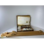 Artists Easel and Paint Box