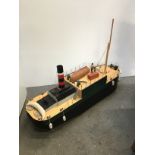 Scratch Built Remote Control Tug Boat - L100cm