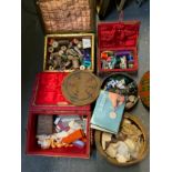 Sewing Baskets and Contents