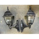 Pair of Exterior Wall Lamps