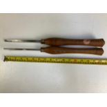 2x Robert Sorby Wood Turning Chisels