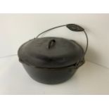 Cast Iron Lidded Pot with Handle