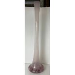 Pink Glass Vase - 73cm Tall