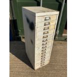 Fifteen Drawer Metal Filing Cabinet