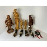 Resin Oriental Figures, Wooden Oriental Figures, Tribal Figures and Bells