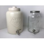 2x Drinks Dispensers - 5 Star and Exeter Glassware