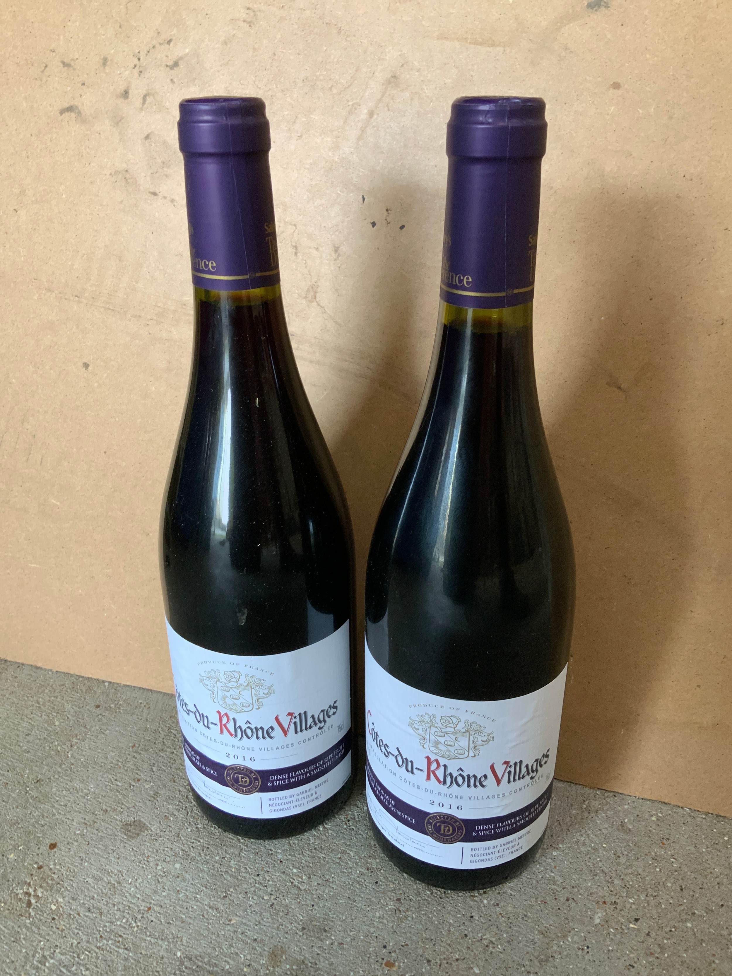 Wine - 2x Bottles of Cotes-du-Rhône