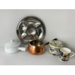 Serving Platter, Saucepans and Olympic Mug in Presentation Tin etc