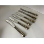 Set of Silver Handled Knives