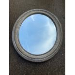 Oval Mirror in Decorative Frame