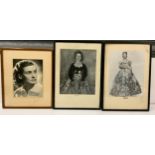 3x 1930s Framed Portrait Photos - Opera Singers and One Other