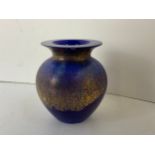 Dartington Blue Studio Glass Vase