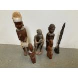 Carved African Figures