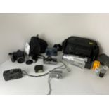 Collection of Cameras, JVC Digital Video Camera, Fujifilm, Kodak and Canon Cameras etc