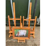 3x Picture Easels and Picture