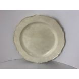 Large Cream Ware Plate