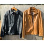 2x Leather Jackets - XL and XXL