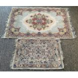2x Patterned Rugs - 155cm x 97cm and 94cm x 60cm