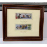 Framed Woven Silk Pictures - Christopher Columbus