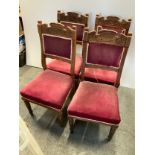 4x Oak Dining Chairs