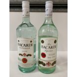 2x Bottles of Bacardi
