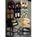 10x Pairs of Ladies Shoes and Slippers - Size 6