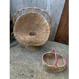2x Vintage Baskets