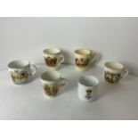 Collection of Royal Coronation and Jubilee Mugs to Include Minton and Lithophane Base