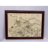 Framed Map of North Kent