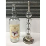 4.5L Empty Famous Grouse Bottle and Modern Lamp Base