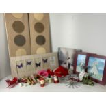 Picture Frames, Pictures and Christmas Decorations