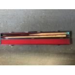 Cased Riley Snooker Cue