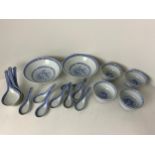 Ceramic Chinese Bowls and Spoons