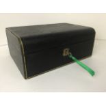 Gents Leatherette Vanity Case with Key