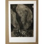 Limited Edition Etching with Aquatint - Dancing Nude Figures - Roger Gerster (Swiss) - Pencil Signed