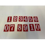 Vitreous Enamelled Steel Numbers