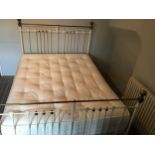 Metal Bed Frame with 5ft Marks and Spencer's Mattress