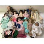 Collectable Dolls, Rag Dolls, Dolls Clothes and Stands etc