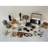 Costume Jewellery, Trinket Boxes, Powder Compact etc