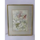 Ian Hodgetts Signed Floral Watercolour