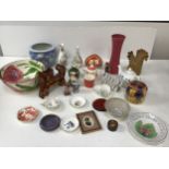 Ceramics - Fruit Bowl, Planter, Vases, Napkin Rings etc to include Carltonware, Aynsley and Crown