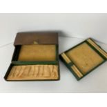 Vintage Leather Jewellery Case - Marked Raymonde