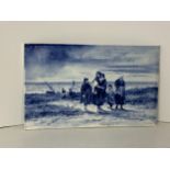 Large Blue Delft Tile - 20cm x 32cm