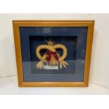 Framed Devon Knot Corn Dolly