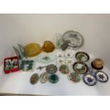 Trinket Dishes, Candle Holders, Tea Lights and Paperweights etc