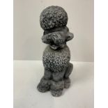 Poodle Garden Ornament - 24cm High