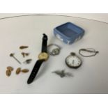 Pocket Watch, Watches and RAF Badge etc